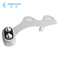 Bidet WC auto-nettoyant à double buse, sans électricité, pression réglable, pour hygiène féminine, installation facile, jet d'eau froide