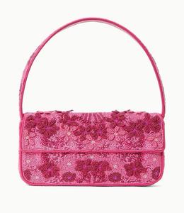 Bolso de Mano de Lujo con Cuentas Rosadas para Mujer, Bolso con Motivo de Flecha, Bolso de Mano Hecho a Mano, Bolso de Fiesta Personalizado - Product Image 1