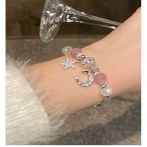 Vendita calda in stile coreano braccialetti di perline per ragazze Trending braccialetti in lega di pietra all'ingrosso per occasioni di anniversario - Product Image 1