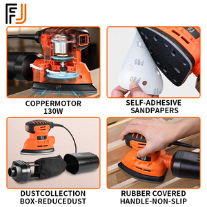 <span class=keywords><strong>Lijadora</strong></span> Eléctrica <span class=keywords><strong>con</strong></span> Cable 230V, <span class=keywords><strong>Lijadora</strong></span> de Detalles para Bricolaje <span class=keywords><strong>con</strong></span> Caja Recolectora de Polvo, 130W, OEM de Fábrica - Product Image 3