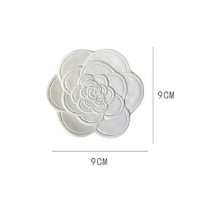 Plato de Resina para Exhibición de Joyas con Flores, 9 cm, Blanco, Estilo Europeo, Accesorio para Fotografía, Adorno - Product Image 1