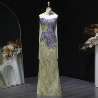 Vestido de Noche Lsz511 de Alta Gama, Color Fucsia Morado, Estilo Sirena, con Lentejuelas de Lujo, para Mujer, Ideal para Bodas, Fiestas y Graduaciones, Marca Jancember