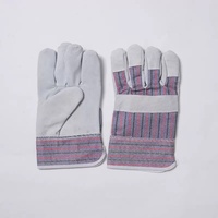 Gants de sécurité anti-coupure de haute qualité en cuir de buffle de qualité AB pour hommes, 10,5 pouces, pour travaux de construction et de montage