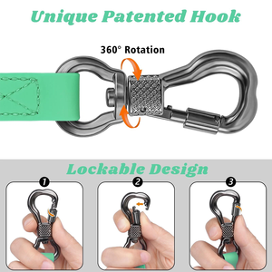 Henshine, precio de fábrica, correas de nailon recubiertas de PVC, mango acolchado extremadamente suave, juego de correa para perros al aire libre impermeable e inodoro - Product Image 5