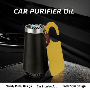 Purificador de Aire Portátil para Automóvil, Ventilador con Filtro de Metal para Limpieza del Aire Interior del Vehículo - Product Image 2