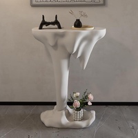 Console d'entrée étroite de petite taille, moderne, simple et luxueuse Table d'angle Mobilier de maison de style design classique