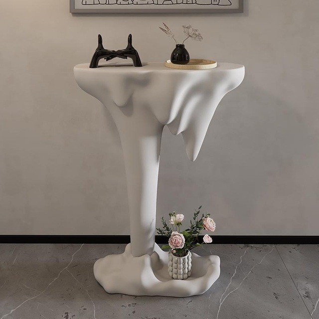 Modern Simple Luxurious Small Size Narrow Entrance Console Table Corner Table Classic Design Style Home Furniture