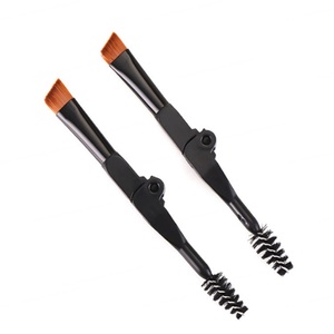 Recourbe-cils double pliable le plus vendu, brosse à sourcils, poils synthétiques, outil de maquillage double usage pour les cils, crayon à sourcils - Product Image 4