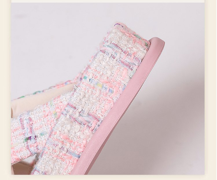 Ladies Slippers for Summer Thick Bottoming Cross Fish Mouth Beach Holiday Half Slipper Sandals