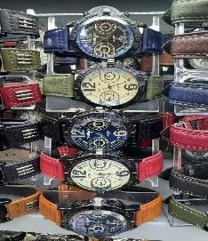 Orologio Cronografo da Uomo Compk con Cassa in Acciaio Inossidabile e Cinturino in Pelle, Smartwatch alla Moda - Product Image 3