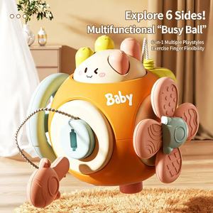 ลูกบอลฝึกการหยิบจับแบบหกเหลี่ยมสำหรับเด็กใช้ในกระบวนการเรียนรู้ตามแนวทางมอนเตสซอรีข้ามพรมแดนของเล่นเพื่อการศึกษาปฐมวัยและช่วยปลอบประโลม - Product Image 1