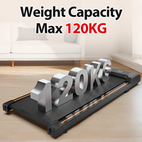 Tapis de marche compact à profil bas sans main courante, moteur silencieux, design compact, pour la maison, le bureau, la remise en forme et l'exercice
