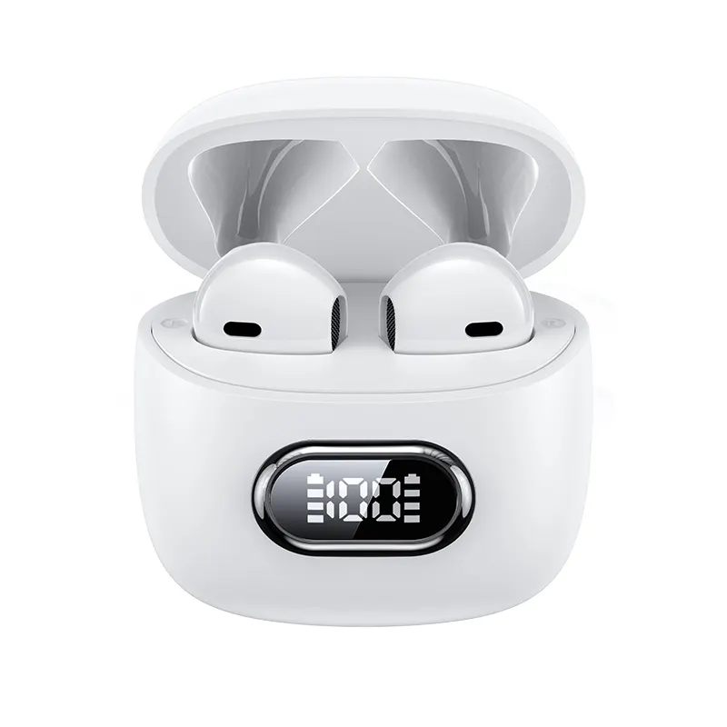 USAMS IAII15 Penjualan Laris Aksesori Earphone Tampilan Digital BT 5.3 TWS Earbud Earphone Nirkabel