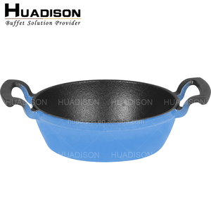 Huadison Nhà Máy Khách Sạn Đa Màu Sắc Không Dính Men Nồi Tùy Chỉnh Đúc Sắt Đồ Nấu Nướng Nhà Bếp Chậu Cho Nấu Ăn Đặt - Product Image 4