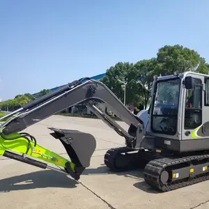 Yeni mini bagger 6 Ton paletli hidrolik mini ekskavatör kazıcı makine