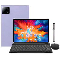 Tablette PC Gisentec 10,1 Pouces avec Clavier, Étui, Stylet, Souris, Android 13.0, 12 Go+512 Go, WiFi, Écran Tactile pour Étudiant
