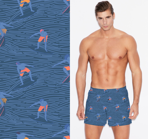 Thân Thiện Với Môi 100% Polyester Sợi Nhỏ Kỹ Thuật Số In Vải Cho Thể Thao Đồ Lót Đồ Bơi-Cho Cô Gái - Product Image 1