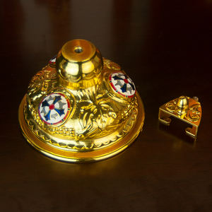 HT东正教天主教耶稣受难像十字架，带烛台耶稣装饰基督雕像 & 教堂家庭餐桌装饰雕像 - Product Image 6