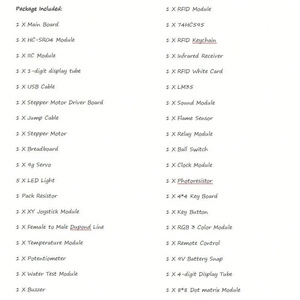 Kit de Iniciación Avanzado para Arduino con LCD1602, Módulo IIC, Kit de Aprendizaje Electrónico para Programación, Robótica, Hogar Inteligente - Product Image 2