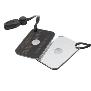 2x3 inch cắm trại phụ kiện khẩn cấp Survival báo hiệu gương với Paracord Dây còi - Product Image 6