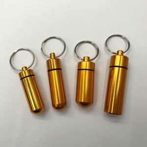 Boîte à pilules portable mini de voyage, conteneur étanche, flacon capsule porte-clés, accessoires porte-clés - Product Image 3