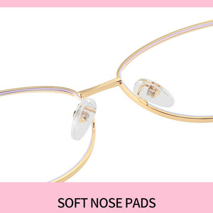 Charnière <span class=keywords><strong>à</strong></span> ressort en métal lunettes oeil de chat TR90 cadres lumière bleue bloquant les montures de lunettes optiques pour les femmes - Product Image 4