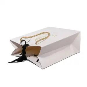 畅销大理石定制购物礼品印花小棕色牛皮纸包装布标志马耳他艺术纸袋