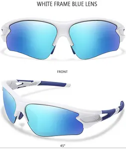 2022 rentable en plein air vélo marque logo personnalisé conduite course UV400 coupe-vent PC Sport lunettes de soleil
