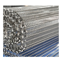 Bande transporteuse en treillis métallique en acier inoxydable de qualité alimentaire, résistante à la chaleur, spirale, pour tunnel de congélation rapide et de refroidissement circulaire