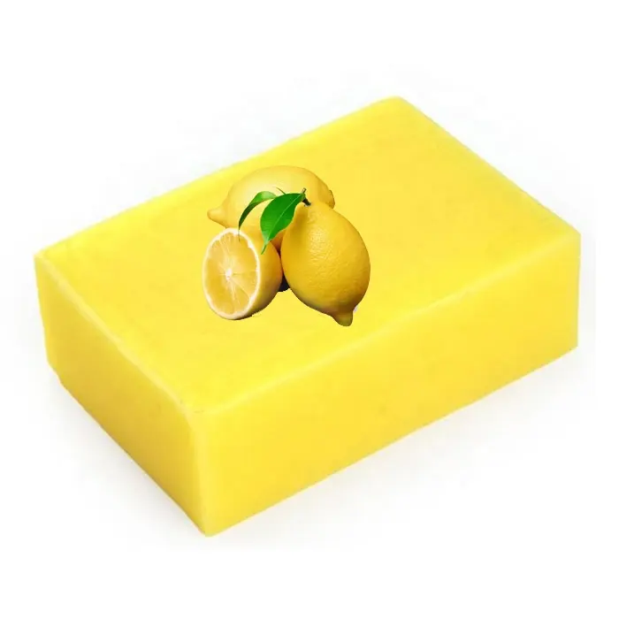 Savon de bain au citron blanchissant savon l'humidité éclaircissant barre de savon