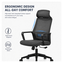 Chaise de bureau ergonomique orthopédique sans roulettes, mobilier de bureau Staples, chaise confortable pour le bureau