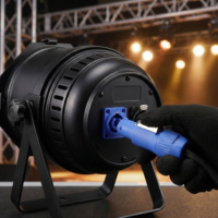 Prise de châssis Powercon Type A robuste 20A 250V 3 broches, adaptateur de panneau pour équipement audio professionnel de scène