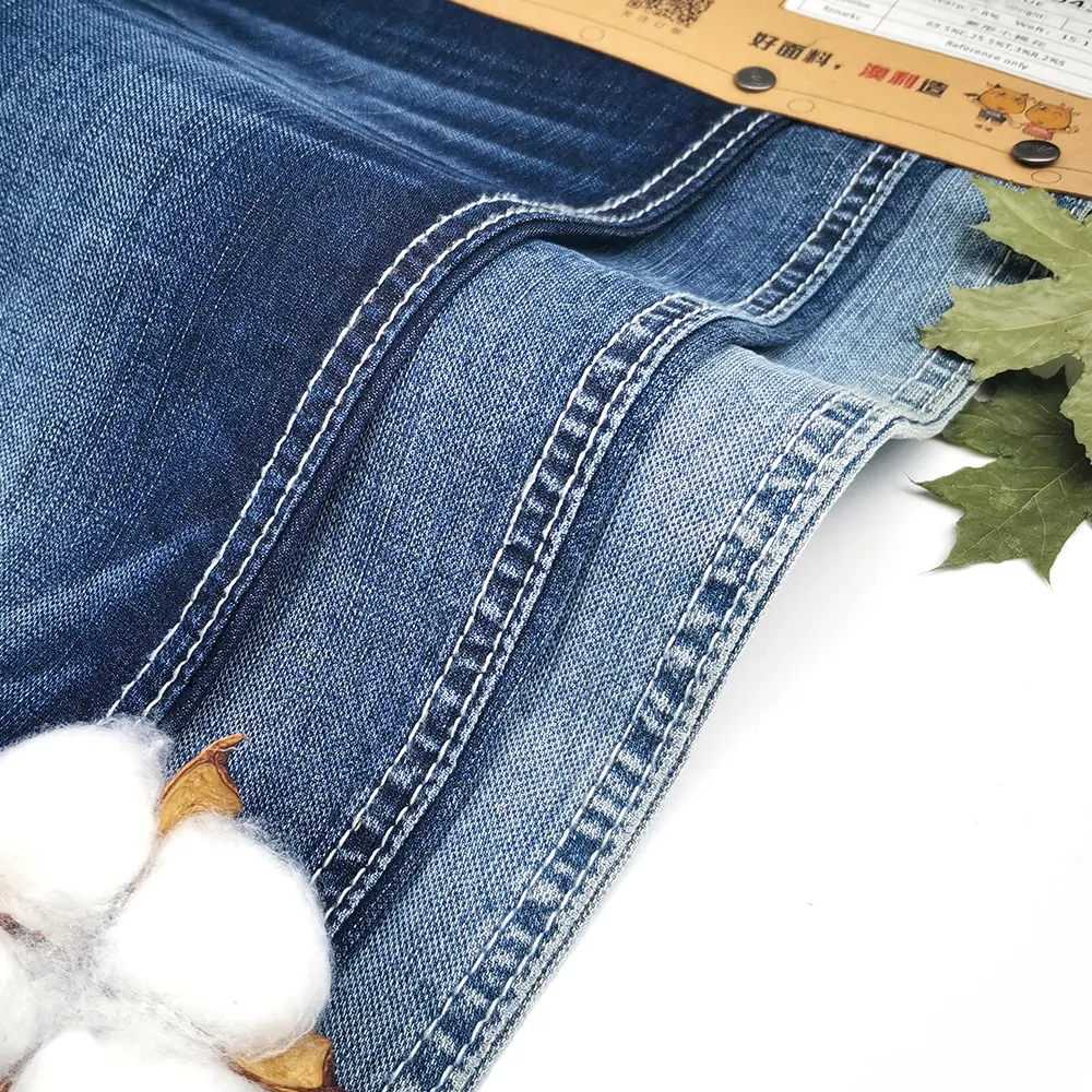 Streç denim kumaş kot casual vintage denim kumaş elastik japon kenar kumaş denim kumaş