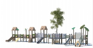 Grup gözlem güverte ve oyun için özelleştirilebilir açık çelik plastik çok fonksiyonlu eğlence kulesi plastik slayt - Product Image 3