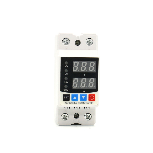 Din Rail Auto Reset Voltage Protector 220v 40a Over Voltage Protector