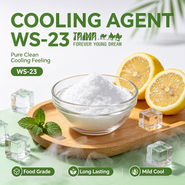 High Concentration WS23 Cooling Agent Long Lasting Cool Taste Food Additive Cooling Agent WS-23 for Beverage Mint Products
