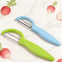 Éplucheur multifonctionnel en acier inoxydable et PP pour pommes de terre, outil de cuisine pour fruits et légumes, Chef Star, durable, manuel, tranchant