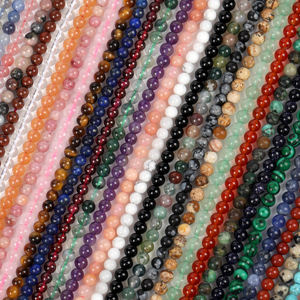 2Mm 3Mm 4Mm Natuursteen Kralen Agates Tijgeroog Malachiet Turquoises Amazoniet Ronde Kralen Voor Sieraden Maken Diy Armband 15'' - Product Image 3