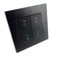 Module de commutation clé, interrupteur de réinitialisation murale, avec led brossée, pour système de commande de maison intelligente kc868, 86 pièces
