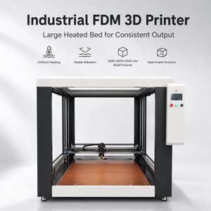 Large Heated <b>Bed</b> FDM 3D Printer 1200x1200x1200mm Build Volume Silicone Heating <b>Pad</b> Tempered Glass Platform Factory Direct - Product Image 2