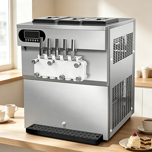 Máquina de Helado Suave de Cinco Cabezas para Tiendas de Té con Leche, Ahorradora de Energía, Equipo para Helados - Product Image 3