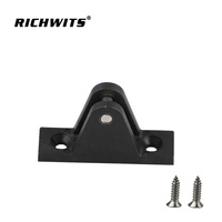 Accessoires pour bateau, accessoires marins, charnières de pont en Nylon noir à montage plat