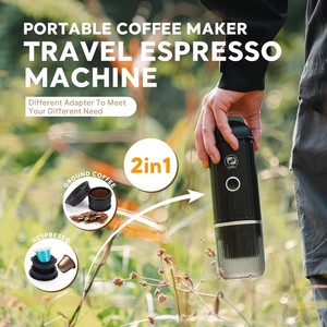 Cafetera Espresso Portátil de Viaje con Calentamiento Inalámbrico, 19 Bares de Alta Presión, Compatible con Cápsulas NS y Café en Polvo, Carga Rápida - Product Image 6