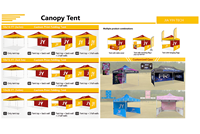 Carpa Plegable Personalizada de 10x10 con su Logotipo, Carpa Impermeable para Publicidad, Stand Promocional con Impresión Personalizada
