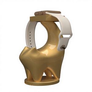 Support de charge élégant en résine peinte à la main, style amour, pour Apple Watch iWatch8, ornement de chevet design - Product Image 1