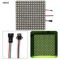 Matrice LED flexible WS2812 SK6812 DC5V WS2812b 8x8 8x32 16x16, panneau de pixels RGB programmable, écran d'affichage DIY