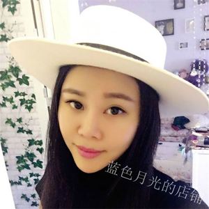 หมวกเฟโดราขนสัตว์ H630 แบบยูนิเซ็กซ์ สีพื้นเรียบง่าย สไตล์เรโทร สำหรับใช้งานกลางแจ้งแบบสบายๆ เครื่องประดับสำหรับผู้ชายและผู้หญิง - Product Image 5