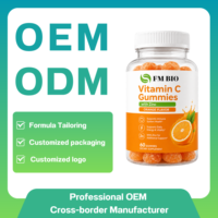 Gummies de Vitamine C avec Zinc Saveur Orange, 60 Unités, Soutien Immunitaire et Énergétique, Complément Alimentaire pour Adultes, Marque Privée OEM ODM