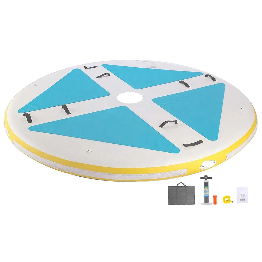 Disk Style Sup Board For Water play 3ft 4ft 5ft allround mat Inflatable devices round sup board Disk Yoga Mat with Accessories