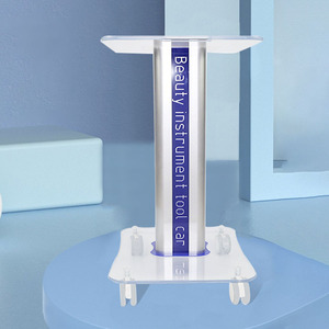 Factory wholesale high quality four wheel mobile beauty salon cart product <b>white</b> custom weighing strong stable cart - Product Image 4